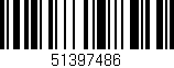 Código de barras (EAN, GTIN, SKU, ISBN): '51397486'
