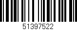 Código de barras (EAN, GTIN, SKU, ISBN): '51397522'