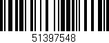 Código de barras (EAN, GTIN, SKU, ISBN): '51397548'