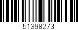 Código de barras (EAN, GTIN, SKU, ISBN): '51398273'
