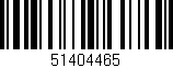 Código de barras (EAN, GTIN, SKU, ISBN): '51404465'