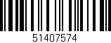 Código de barras (EAN, GTIN, SKU, ISBN): '51407574'