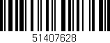 Código de barras (EAN, GTIN, SKU, ISBN): '51407628'