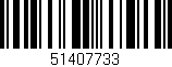 Código de barras (EAN, GTIN, SKU, ISBN): '51407733'