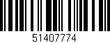 Código de barras (EAN, GTIN, SKU, ISBN): '51407774'