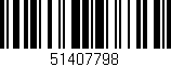 Código de barras (EAN, GTIN, SKU, ISBN): '51407798'