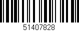 Código de barras (EAN, GTIN, SKU, ISBN): '51407828'