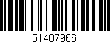 Código de barras (EAN, GTIN, SKU, ISBN): '51407966'