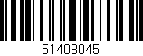 Código de barras (EAN, GTIN, SKU, ISBN): '51408045'