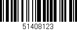 Código de barras (EAN, GTIN, SKU, ISBN): '51408123'