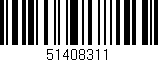 Código de barras (EAN, GTIN, SKU, ISBN): '51408311'