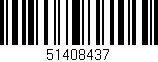 Código de barras (EAN, GTIN, SKU, ISBN): '51408437'