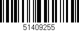 Código de barras (EAN, GTIN, SKU, ISBN): '51409255'
