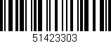 Código de barras (EAN, GTIN, SKU, ISBN): '51423303'
