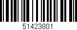 Código de barras (EAN, GTIN, SKU, ISBN): '51423801'