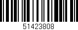 Código de barras (EAN, GTIN, SKU, ISBN): '51423808'