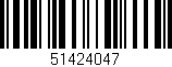 Código de barras (EAN, GTIN, SKU, ISBN): '51424047'