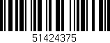 Código de barras (EAN, GTIN, SKU, ISBN): '51424375'