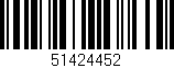 Código de barras (EAN, GTIN, SKU, ISBN): '51424452'