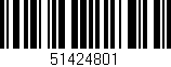 Código de barras (EAN, GTIN, SKU, ISBN): '51424801'