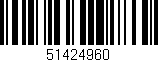 Código de barras (EAN, GTIN, SKU, ISBN): '51424960'