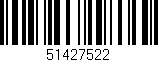 Código de barras (EAN, GTIN, SKU, ISBN): '51427522'