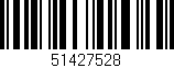 Código de barras (EAN, GTIN, SKU, ISBN): '51427528'