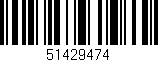 Código de barras (EAN, GTIN, SKU, ISBN): '51429474'