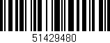 Código de barras (EAN, GTIN, SKU, ISBN): '51429480'