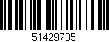 Código de barras (EAN, GTIN, SKU, ISBN): '51429705'