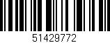 Código de barras (EAN, GTIN, SKU, ISBN): '51429772'
