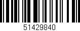 Código de barras (EAN, GTIN, SKU, ISBN): '51429840'