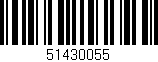 Código de barras (EAN, GTIN, SKU, ISBN): '51430055'