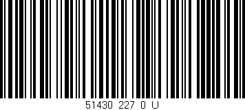 Código de barras (EAN, GTIN, SKU, ISBN): '51430_227_0_U'