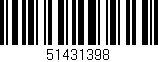 Código de barras (EAN, GTIN, SKU, ISBN): '51431398'