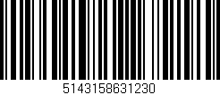 Código de barras (EAN, GTIN, SKU, ISBN): '5143158631230'