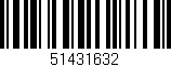 Código de barras (EAN, GTIN, SKU, ISBN): '51431632'