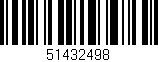 Código de barras (EAN, GTIN, SKU, ISBN): '51432498'