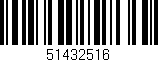 Código de barras (EAN, GTIN, SKU, ISBN): '51432516'