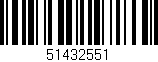 Código de barras (EAN, GTIN, SKU, ISBN): '51432551'
