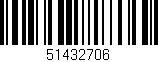 Código de barras (EAN, GTIN, SKU, ISBN): '51432706'