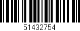 Código de barras (EAN, GTIN, SKU, ISBN): '51432754'