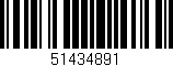 Código de barras (EAN, GTIN, SKU, ISBN): '51434891'