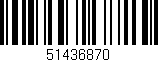 Código de barras (EAN, GTIN, SKU, ISBN): '51436870'