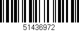 Código de barras (EAN, GTIN, SKU, ISBN): '51436972'