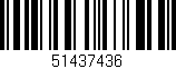 Código de barras (EAN, GTIN, SKU, ISBN): '51437436'