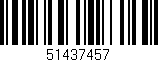 Código de barras (EAN, GTIN, SKU, ISBN): '51437457'