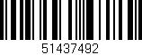 Código de barras (EAN, GTIN, SKU, ISBN): '51437492'