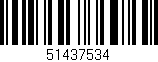 Código de barras (EAN, GTIN, SKU, ISBN): '51437534'