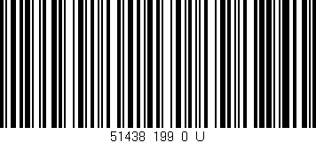 Código de barras (EAN, GTIN, SKU, ISBN): '51438_199_0_U'